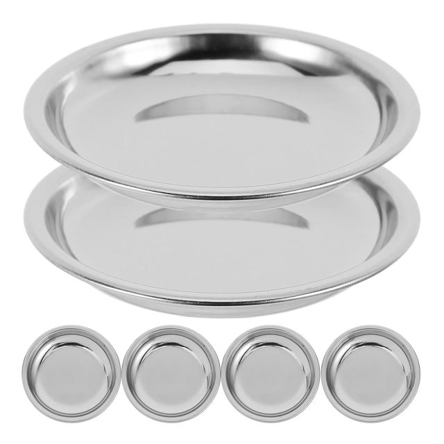 Angoily Plateau de Pesée en Acier Inoxydable 201 Petit Format 6 CM Lot de 6 Plateaux Plats pour Balance Électronique pour Bijoux Pierres Précieuses et Usage Précis Cuisine