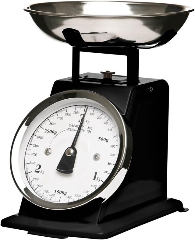 Premier Housewares Balance de cuisine mécanique Bol inox Rouge 3 kg