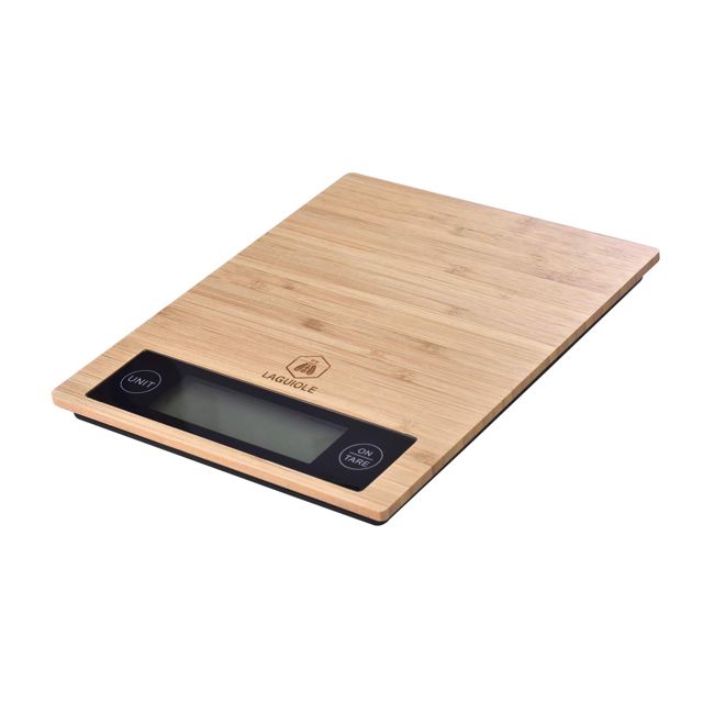 LAGUIOLE - Balance de Cuisine Electronique en Bambou