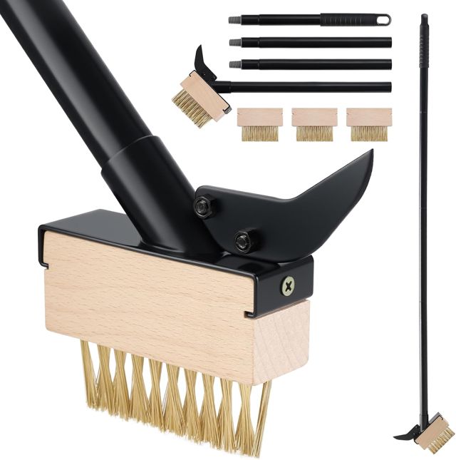 Mitclear Brosse à Mauvaises Herbes avec Manche Long(145cm), Extérieur