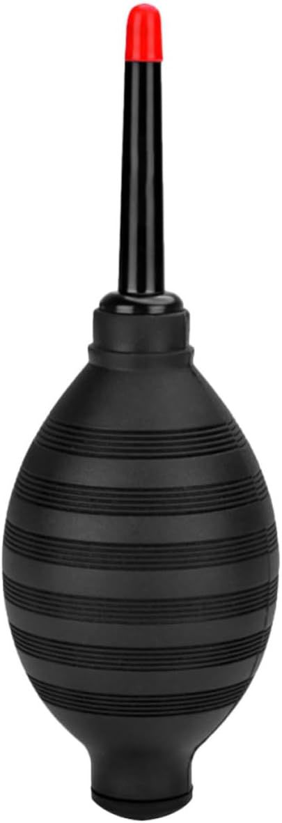 Plastique et Silicone Souffleur de Poussière pour Nettoyage Précis Noir