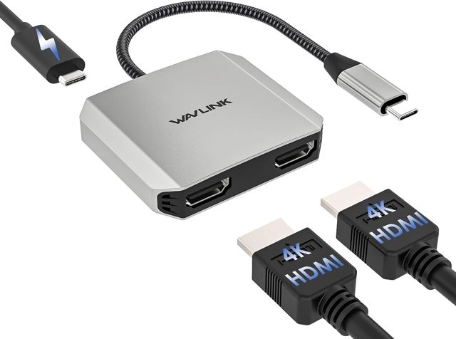 WAVLINK Répartiteur HDMI pour double écran, double affichage