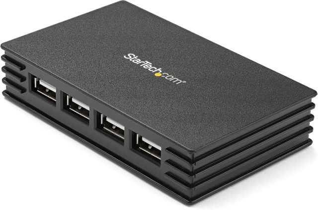 StarTech Hub USB 2.0 4 Ports, Alimentation Externe, Noir (ST4202USBGB)