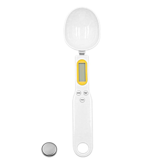 Balance de cuillère numérique 500g/0.1g balance de cuisine numérique avec poignée petite balance de cuisson avec écran LCD pour café pilules thé etc.