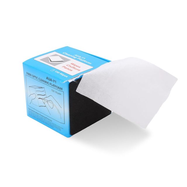 Lingette de Nettoyage à Fibre Optique 150 Pièces, Utilisations Sèches et Humides, Avec Tampon en Caoutchouc à Haute Élasticité, Outils de Nettoyage Optique pour Instruments, Fibre Nue