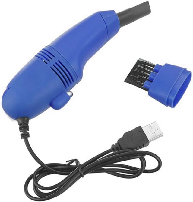 Pissente Mini Aspirateur USB, 37 Pouces Cordon, ABS Black pour Clavier PC