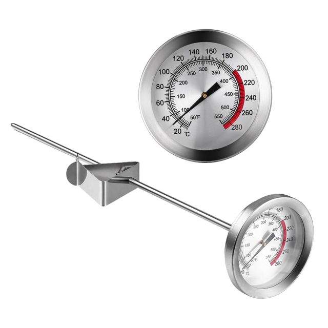 Thermomètre Cuisine à Sonde 23cm en Acier Inoxydable