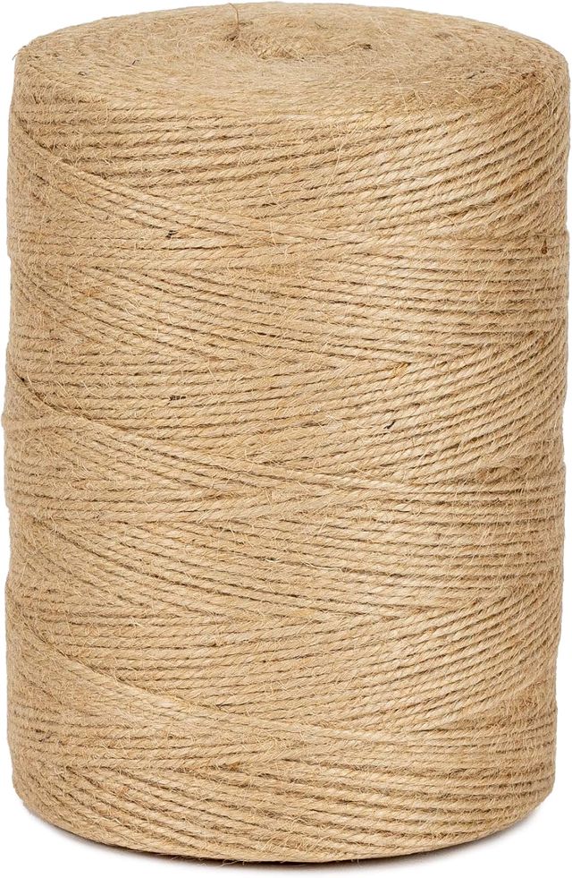 Ficelle Jute Naturel 2mm Bobine 800 m La Cordeline CJN34, pour jardinage, bricolage, activités manuelles et DIY