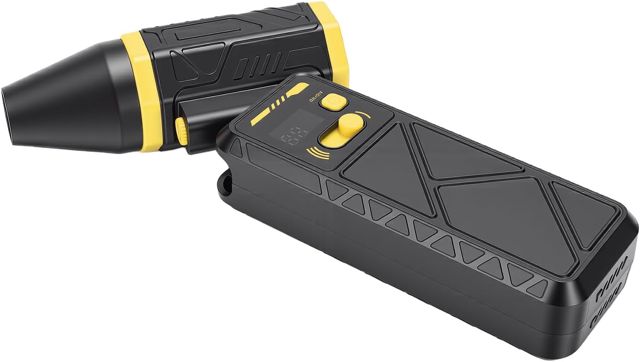 Bewinner Souffleur D'air électrique avec Vitesse de 130000 Tr/min (YELLOW)