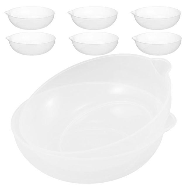 Angoily Plateaux de Pesée Lot de 8 Pièces Cuisine en Plastique Transparent 800ml Robustes et Faciles à Lire pour Balance Numérique Adaptés la Cuisson Régime