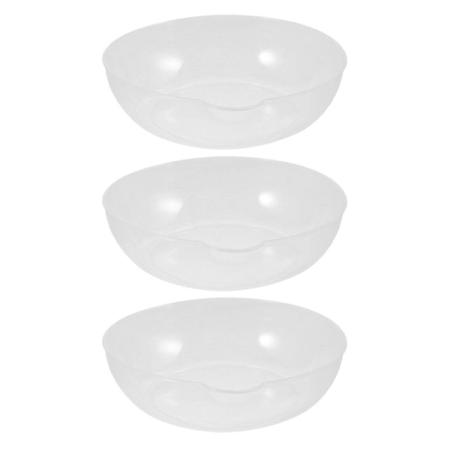 BESPORTBLE Plateaux Gradués en Plastique Blanc 3pcs pour Balance Cuisine, Plats de Pesée Robustes Marquages Précis 800ml, Pâtisserie Préparation des Repas
