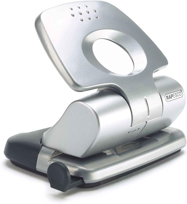 Rapesco 0723 Zero-20 Perforateur en Métal, Capacité de 20 Feuilles, Argent