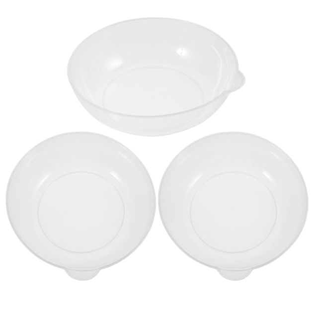 ibasenice Plateau Capacité 800 Ml Plastique 3pcs de Pesée Blanc Surface Plane Multifonction pour Balance Numérique la Cuisine pour Préparation de Repas à Domicile