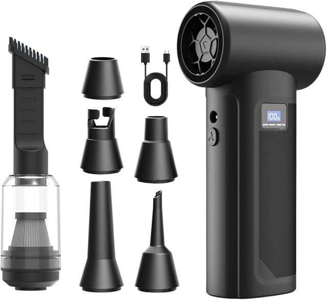 Souffleur D'Air Électrique Souffleur nettoyant rechargeable sans fil avec