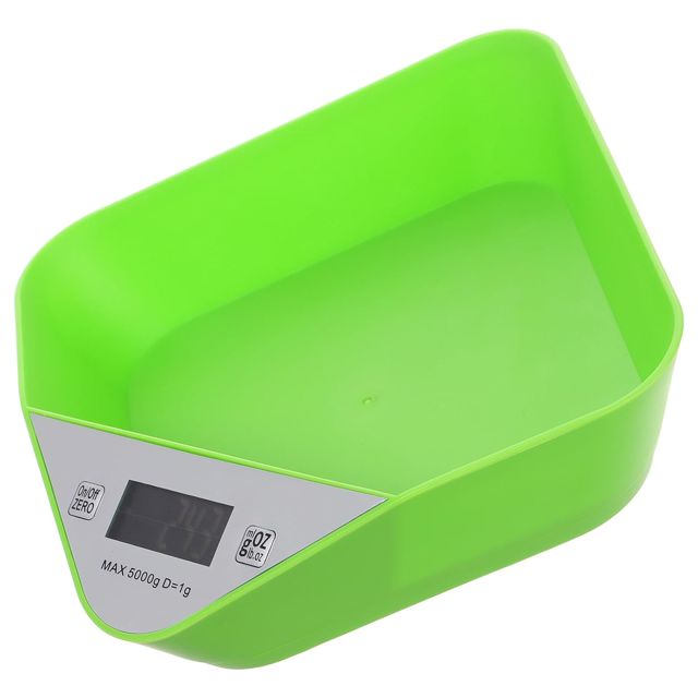 Balance Cuisine Numérique à Bol, 5000g, Abs Vert, 1 G