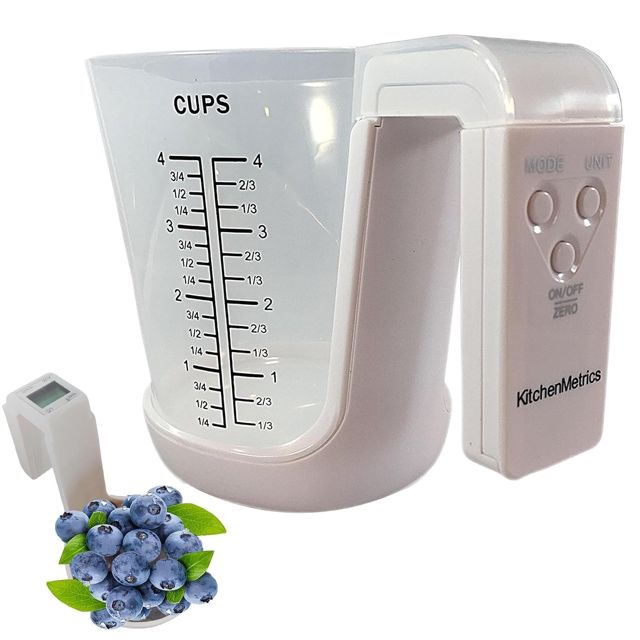 Balance numérique 2 en 1 pour aliments de cuisine électronique, écran LCD, 4 modes, outil de mesure numérique 2 en 1, liquide solide pour cuisson, café