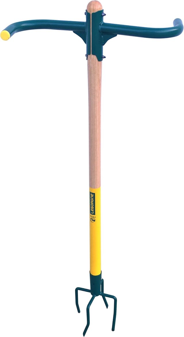 Leborgne Rotogrif NaturOvert Griffe Rotative 4 Dents Acier Vert Bois PEFC
