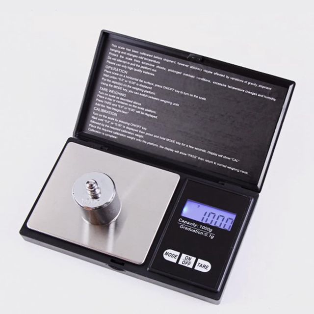 Balance de Précision Numérique 1000g, Plateau Acier Inoxydable