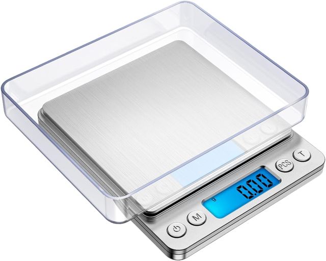 Balance de Précision 500g/0.01g avec Affichage LCD - Balance de Poche pour Bijoux avec Conversion en 6 Unités, Fonction Tare, Arrêt Automatique, Argent