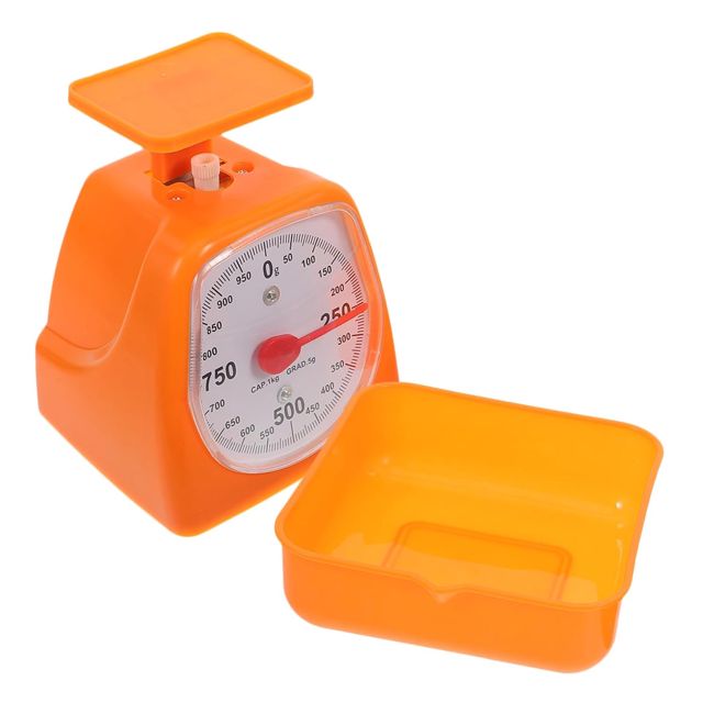 Balance Cuisine à Cadran, 1kg, Plastique, Plateau Facile