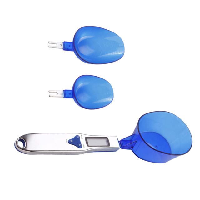 Cuillère Cuisine Électronique 300g Bleue, Balance Réglable