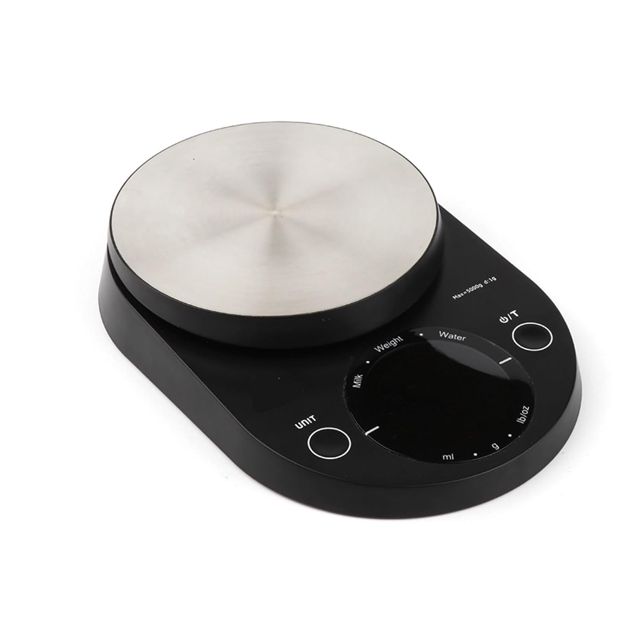 Balance numérique, Balance de cuisine en acier inoxydable, balance alimentaire avec grand écran LCD rétroéclairé 5 cm et boutons tactiles, 5Kg