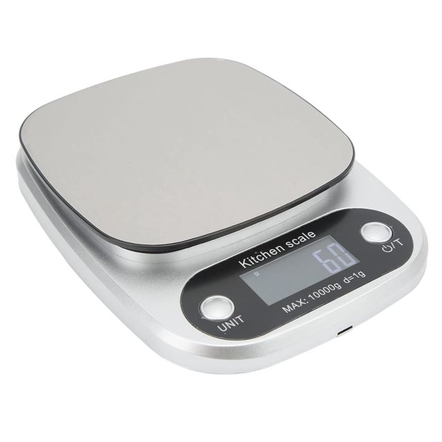 Keenso Balance de Cuisine Numérique, Plateau en Acier Inoxydable de Haute