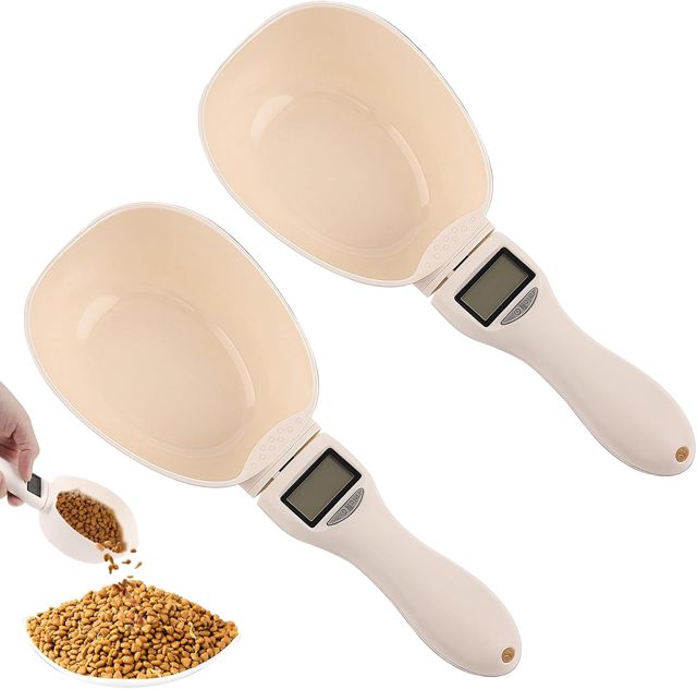 Sporgo Lot de 2 pèse-cuillères numériques précis de 1 g : balance de cuisine numérique 800 g avec écran LCD, cuillères doseuses, cuillères à peser amovibles, pour épices, farine, liquide, nourriture