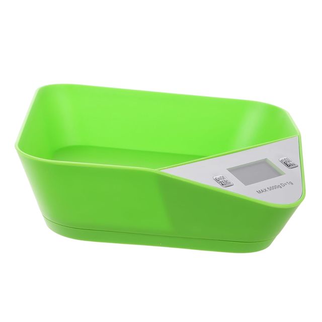 Balance Cuisine Numérique en Grammes 5000g, Précision 1g, Vert