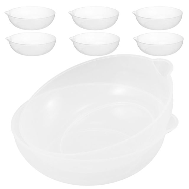 8 Pièces Plateau de Balance Numérique Rond 800ml en Plastique