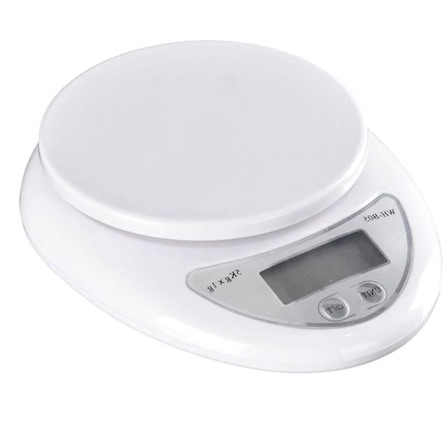 Balance Cuisine Électronique B05 en Abs, Précision 1g, 5 Kg