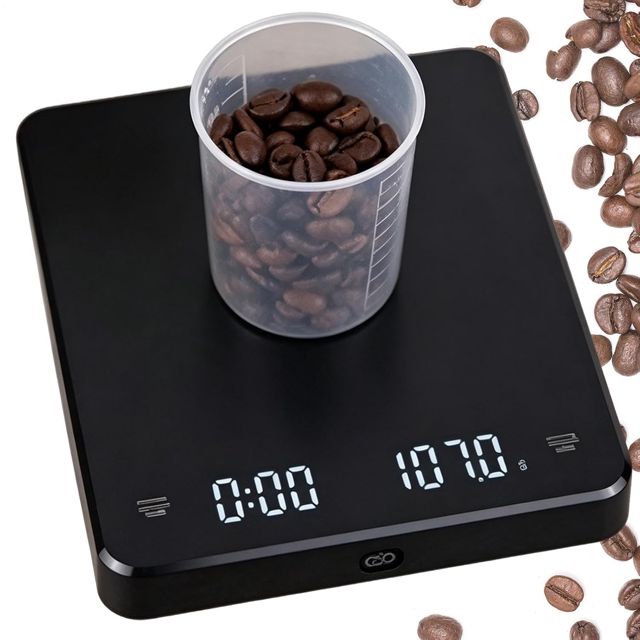 Balance à café haute précision, rechargeable avec minuterie