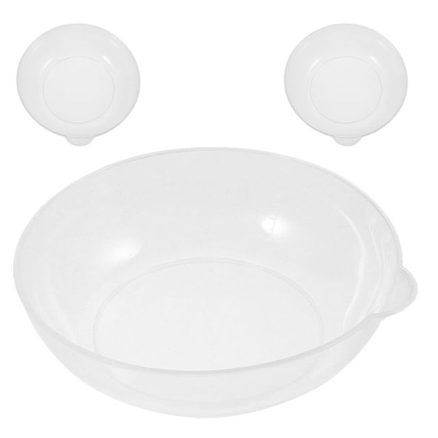 3 Pièces Plateau Cuisine pour Balance, Bol Transparent 800ml Blanc