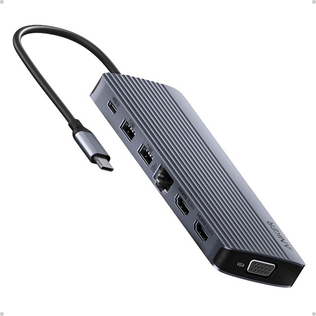 Anker Concentrateur USB C, 14 en 1, Triple Affichage (sans Chargeur)