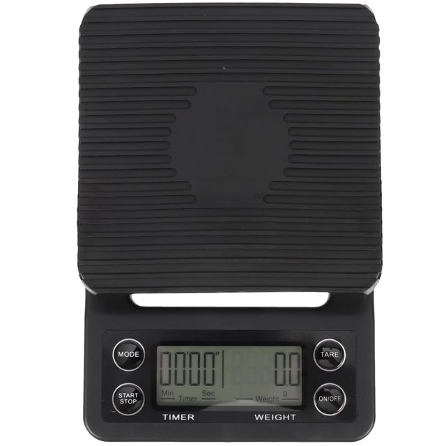 Balance à Café Électronique 3kg Minuterie, ABS Antidérapant