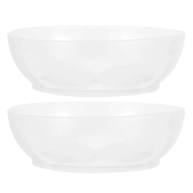 Toyvian Plateaux de Balance Électronique Cuisine 2pcs en Plastique Transparent 600ml pour Pesée Précise, Contrôle des Portions et Gain de Place Cuisine ou Pâtisserie