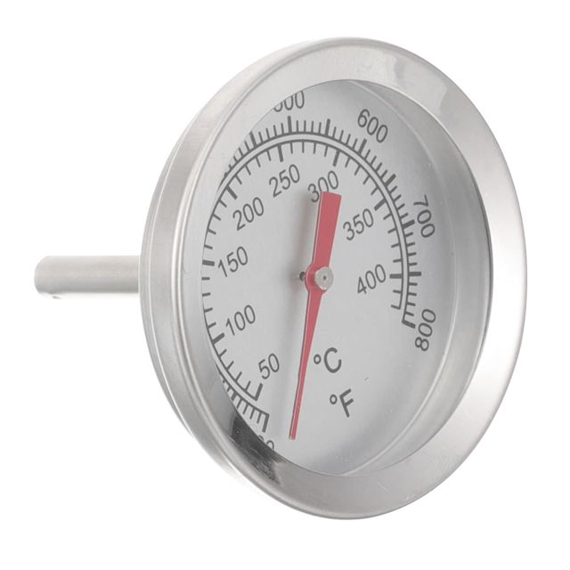 Thermomètre de Barbecue en Acier Inoxydable Argenté pour Cuisson