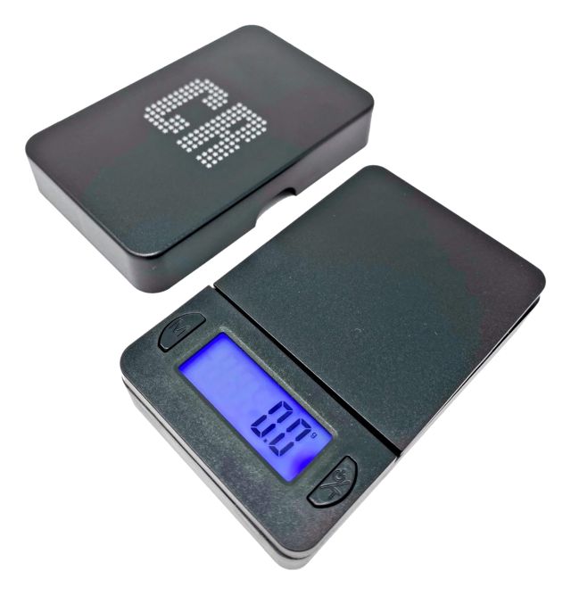 CR Balance numérique de poche – 1 balance alimentaire de qualité supérieure, 600 g par 0,1 g, balance numérique en grammes, balance de cuisine, balance de cuisine, balance noire en grammes (JDS-P600)