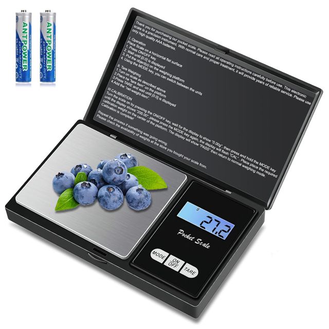 Mini balance de poche numérique de précision - 1 kg x 0,1 g - Multifonction