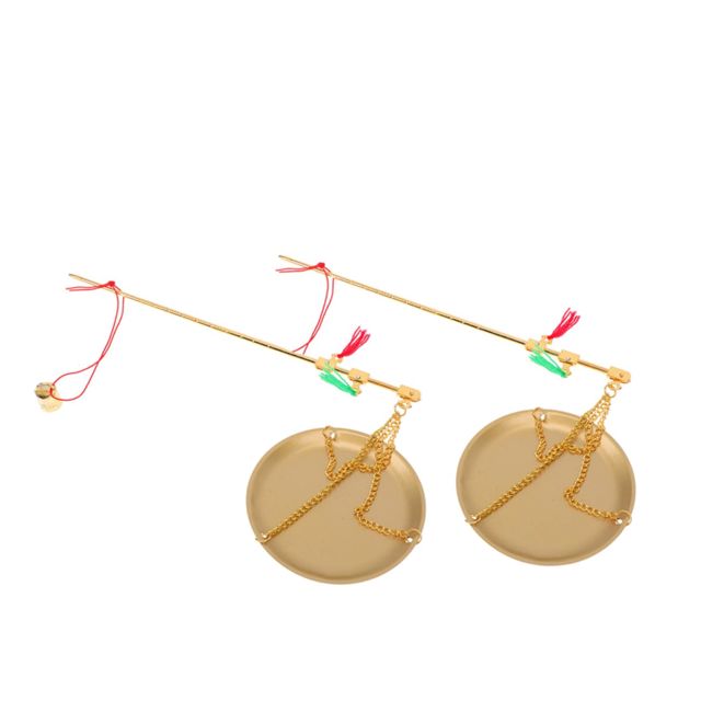 VICASKY 2pièces Balance Traditionnelle Chinoise Portative Mesure Précise Grammes Pour Herbes Médicinales Épices Et Petite Cuisine Lot