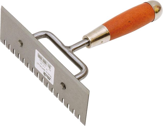 MOB Outillage 6062000001 Truelle berthelet 1 côté denté 18 cm