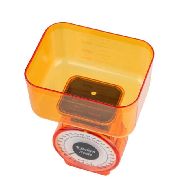 Mobestech Balance De Cuisine Mécanique Balance Alimentaire 1Kg Portable En Plastique Avec Grand Plateau Stable Sans Pile Pour Cuisson Pâtisserie Et Cuisine Couleur Aléatoire