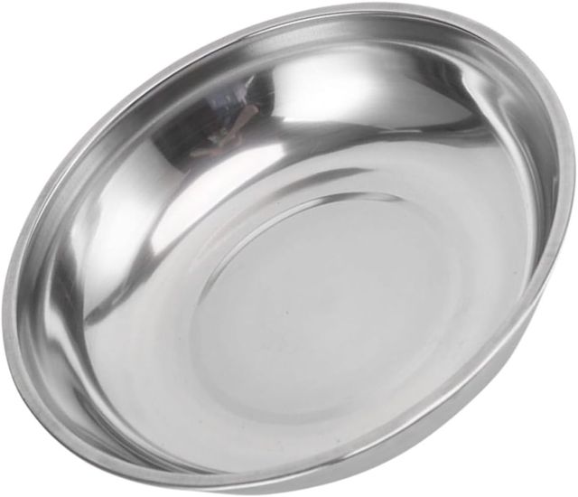 Plateau Rond de Pesée en Acier Inoxydable pour Balance Cuisine