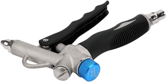 Naroote Pistolet de Nettoyage Pneumatique de Plumeau D'air Industriel Réglable pour L'équipement Informatique de Voiture en Alliage D'aluminium G1/4in