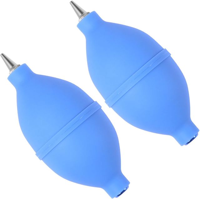 Souffleur d'Air en Silicone 2Pcs Bleu, Nettoyage PC, Appareil Photo