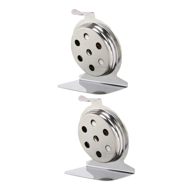 Thermomètre de Four à Cadran Acier Inoxydable Argenté Lot de 2