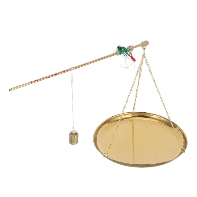 Balance à Levier Chinoise 250g en Cuivre pour Herbes Cuisine