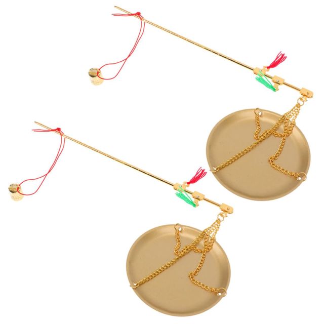 2 Pièces Balance à Remède en Cuivre, Portable, Rétro, 100 G