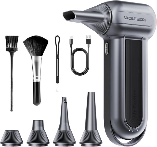 WOLFBOX MF100 Souffleur Air Comprimé, Souffleur PC 150 000 tr/min