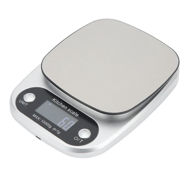 Alomejor Balance de Cuisine Numérique, Précision 1 G, Acier Inoxydable,